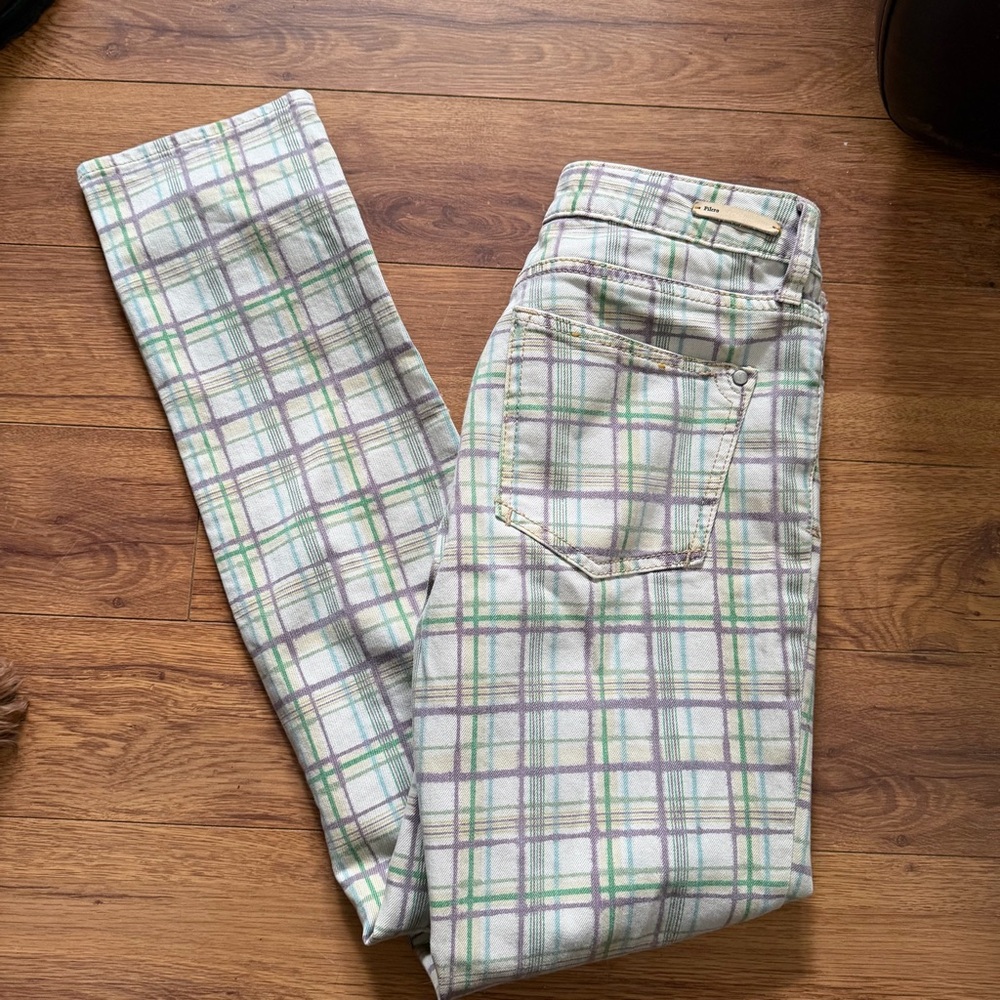 Plaid Pilcro Anthropologie Pants